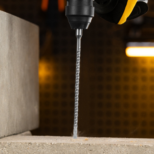 Бур по бетону, цельная крестовая пластина, 6x215 мм, SDS PLUS Denzel по ценам производителя в Москве с доставкой по всей России