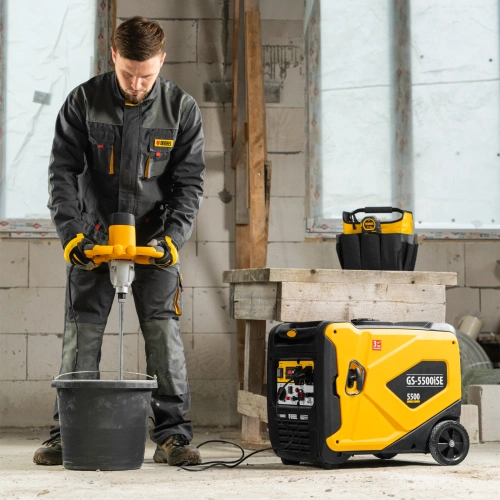 Генератор инверторный GS-5500iSE, 5,5 кВт, 230 В, закрытый корпус,электростартер Denzel по ценам производителя в Москве с доставкой по всей России
