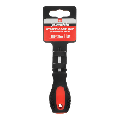 Отвертка Anti-Slip, PH1 х 38 мм, CrV, двухкомпонентная рукоятка Matrix купить в Москве с доставкой по всей России | ProtosMarket.ru