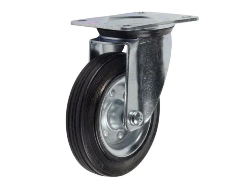 Колесо поворотное усиленное резина SRC 42 100 мм по ценам производителя в Москве с доставкой по всей России