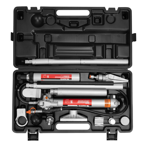 Растяжка гидравлическая, 10 т, набор из 17 предметов, 7 сменных насадок, в пластиковом кейсе Matrix по ценам производителя в Москве с доставкой по всей России