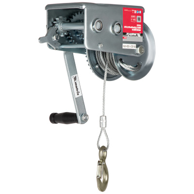 Лебедка шестеренчатая, тяга 0.8 т, тросовая Matrix купить в Москве с доставкой по всей России | ProtosMarket.ru