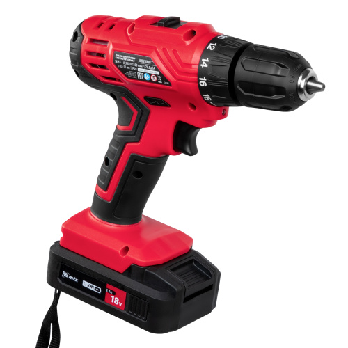 Дрель-шуруповерт аккумуляторная MCDL-18-02, Li-Ion, 18 В, 2 акк. MTX по ценам производителя в Москве с доставкой по всей России