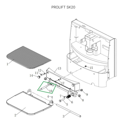 Амортизатор платформы оператора для штабелеров SDK, для тележек SK20 по ценам производителя в Москве с доставкой по всей России
