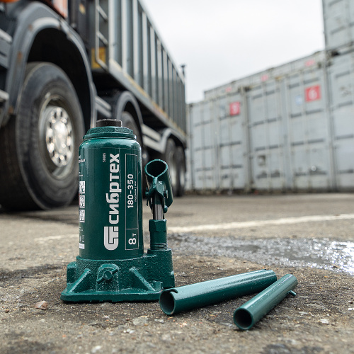 Домкрат гидравлический бутылочный, 8 т, 180-350 мм Сибртех купить в Москве с доставкой по всей России | ProtosMarket.ru