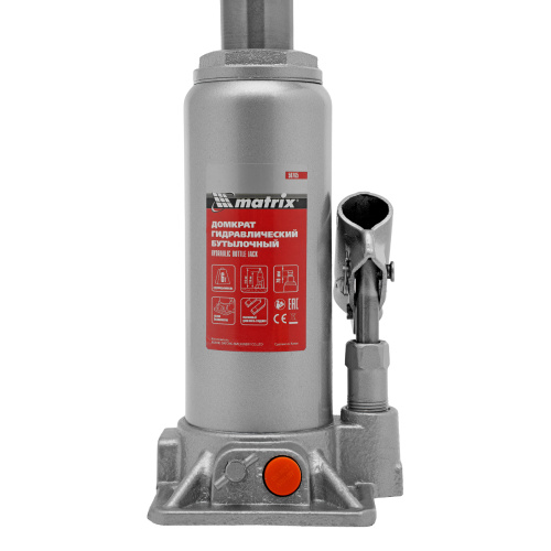 Домкрат гидравлический бутылочный, 6 т, h подъема 216-413 мм Matrix по ценам производителя в Москве с доставкой по всей России