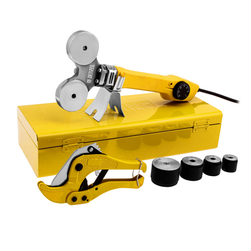 Аппарат для сварки пластиковых труб DWP-750, 750 Вт, 0-300 град, 4 насадки, 20-40 мм Denzel по ценам производителя в Москве с доставкой по всей России