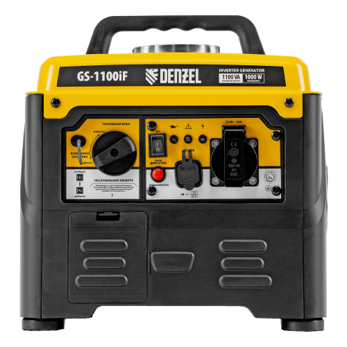 Генератор инверторный GS-1100iF, 1,1 кВт, 230 В, ручной старт DENZEL по ценам производителя в Москве с доставкой по всей России