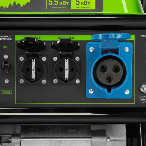 Генератор бензиновый БС-6500, 5.5 кВт, 230В, четырехтактный, 25 л, ручной стартер Сибртех по ценам производителя в Москве с доставкой по всей России