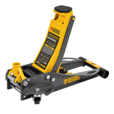 Домкрат гидравлический подкатной, 3 т, 75-500 мм, быстрый подъем, низкий подхват, проф. Denzel по ценам производителя в Москве с доставкой по всей России