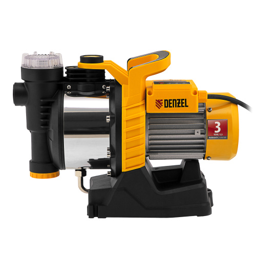 Садовый поверхностный насос GP1100SS, 1100 Вт, 4000 л/ч, подъем 45 м, пластик Denzel по ценам производителя в Москве с доставкой по всей России