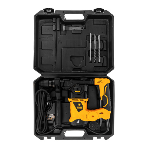 Перфоратор электрический RHV-1250-30, SDS-plus, 1250 Вт, 5 Дж, 3 плюс 1 режим Denzel по ценам производителя в Москве с доставкой по всей России