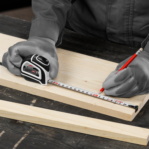 Рулетка Autostop,3 м х 16 мм,двухкомпонентный корпус,автоматическая фиксация,Pro Matrix по ценам производителя в Москве с доставкой по всей России