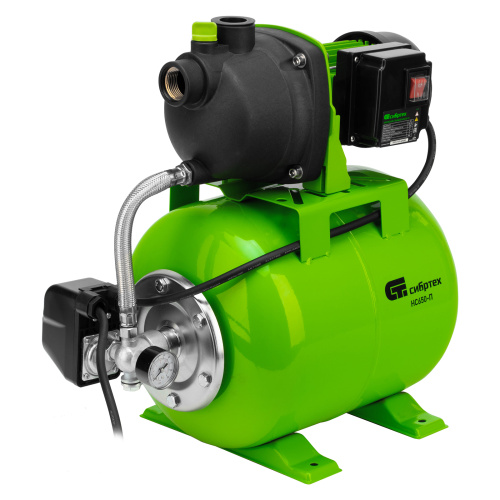 Насосная станция НС650-П, 650 Вт, напор 37 м, 3200 л/ч, ресивер 19 л Сибртех по ценам производителя в Москве с доставкой по всей России