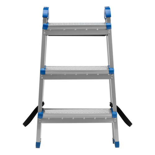 Стремянка двухсторонняя 3 ступени, сталь профиль, стальные ступени, Сибртех по ценам производителя в Москве с доставкой по всей России