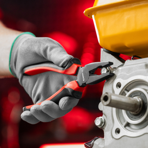 Плоскогубцы комбинированные Black Nickel, 180 мм, двухкомпонентные рукоятки Matrix по ценам производителя в Москве с доставкой по всей России