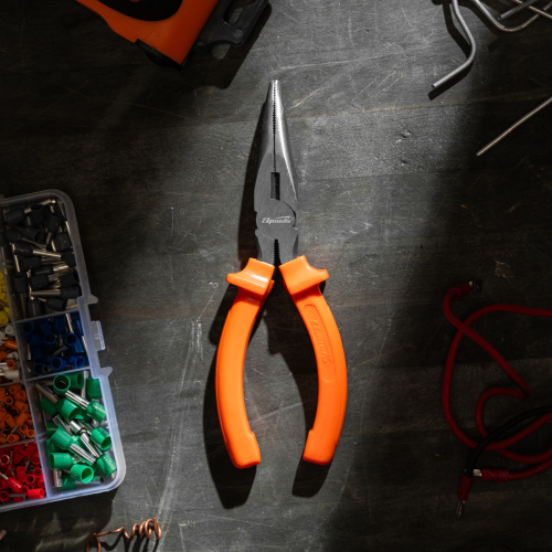 Длинногубцы изогнутые Classic, 160 мм, шлифованные, пластмассовые рукоятки Sparta по ценам производителя в Москве с доставкой по всей России