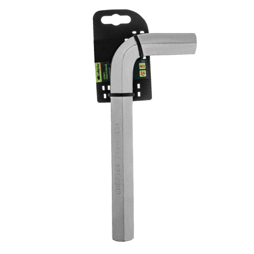 Ключ имбусовый  HEX, 24 мм, 45x, закаленный, никель Сибртех по ценам производителя в Москве с доставкой по всей России