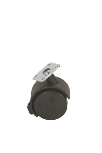 Колесо мебельное поворотное TWPB 50 50 мм с площадкой и тормозом по ценам производителя в Москве с доставкой по всей России