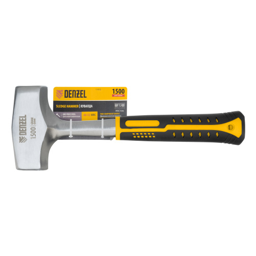 Кувалда 1,5 кг, цельнометаллическая, двухкомпонентная рукоятка Denzel по ценам производителя в Москве с доставкой по всей России