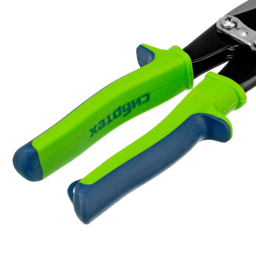 Ножницы по металлу, 250 мм, правый рез, сталь С55, двухкомпонентные рукоятки СИБРТЕХ по ценам производителя в Москве с доставкой по всей России