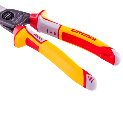 Кабелерез, диэлектрические рукоятки до 1000 В, трехкомпонентные рукоятки, 210 мм Gross по ценам производителя в Москве с доставкой по всей России