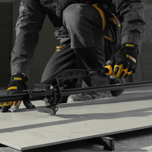 Плиткорез рельсовый 1200х16мм, каретка на подш., стальная станина, усил. рукоятка-пенал Denzel по ценам производителя в Москве с доставкой по всей России