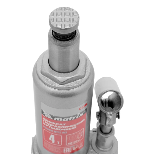 Домкрат гидравлический бутылочный, 4 т, высота подъема 194-372 мм, в пластиковый кейсе Matrix по ценам производителя в Москве с доставкой по всей России