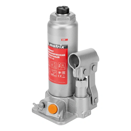 Домкрат гидравлический бутылочный, 2 т, h подъема 181-345 мм Matrix по ценам производителя в Москве с доставкой по всей России