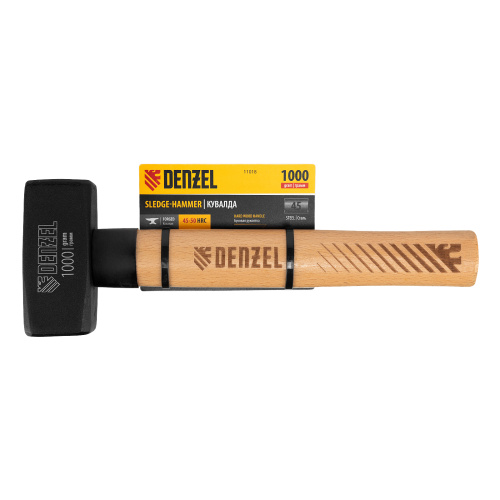 Кувалда, 1000 г, кованая головка, буковая рукоятка Denzel по ценам производителя в Москве с доставкой по всей России