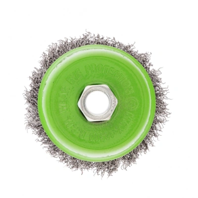 Щетка для УШМ, 75 мм, М14, "чашка", витая проволока 0.3 мм Сибртех по ценам производителя в Москве с доставкой по всей России