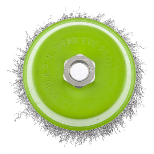 Щетка для УШМ, 100 мм, М14, "чашка", витая проволока Сибртех по ценам производителя в Москве с доставкой по всей России