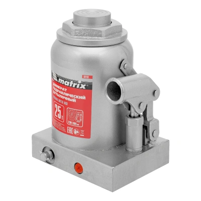 Домкрат гидравлический бутылочный, 25 т, высота подъема 230-360 мм Matrix купить в Москве с доставкой по всей России | ProtosMarket.ru
