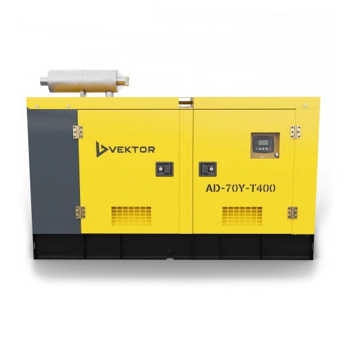 Дизельный генератор Vektor AD-70Y-T400 в шумозащитном кожухе с АВР по ценам производителя в Москве с доставкой по всей России