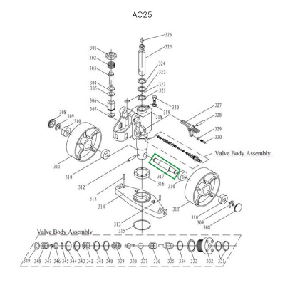 Ось крепления рулевых колес для гидравлических тележек DF25 по ценам производителя в Москве с доставкой по всей России