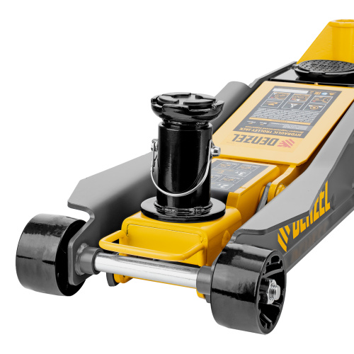 Домкрат гидравлический подкатной, 2/3 т, 98-770 мм, быстрый подъем, низ. подхват, проф, SUV Denzel по ценам производителя в Москве с доставкой по всей России