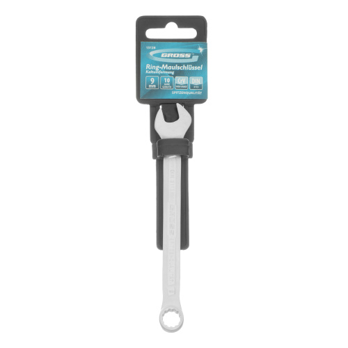Ключ комбинированный 9 мм, CrV, холодный штамп Gross по ценам производителя в Москве с доставкой по всей России