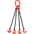 Строп цепной TOR 4СЦ г/п 63,0 т 6,0 м с самозакрывающимися крюками купить в Москве с доставкой по всей России | ProtosMarket.ru