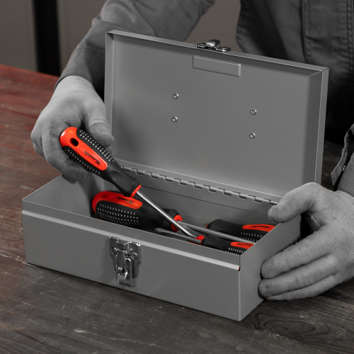 Ящик для инструмента, 284 х 160 х 78 мм, металлический Matrix по ценам производителя в Москве с доставкой по всей России