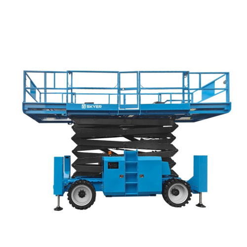 Подъемник самоходный дизельный ножничный с выдвижными платформами SKYER DPL1868 по ценам производителя в Москве с доставкой по всей России