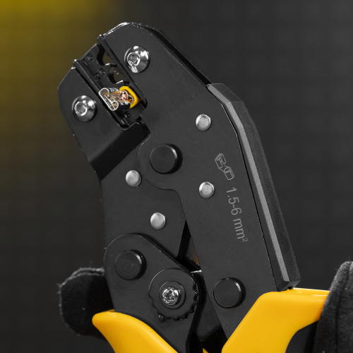 Клещи для обжима неизолированных наконечников НК и НВ, разъемов РП, 1,5 - 6 мм2 Denzel по ценам производителя в Москве с доставкой по всей России