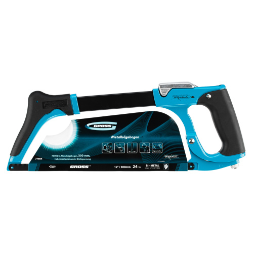 Ножовка по металлу "Piranha", 300 мм, рычажный механизм натяжения полотна Gross по ценам производителя в Москве с доставкой по всей России