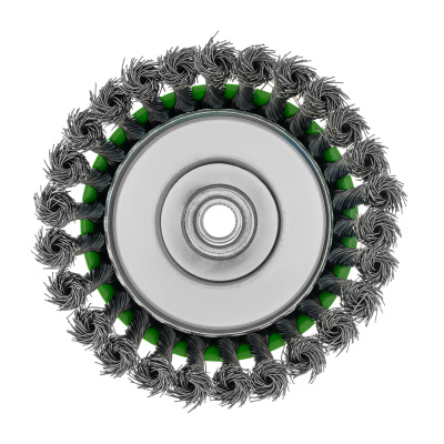 Щетка для УШМ, 125 мм, М14, "чашка", крученая металлическая проволока Сибртех по ценам производителя в Москве с доставкой по всей России