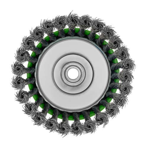 Щетка для УШМ, 125 мм, М14, "чашка", крученая металлическая проволока Сибртех по ценам производителя в Москве с доставкой по всей России