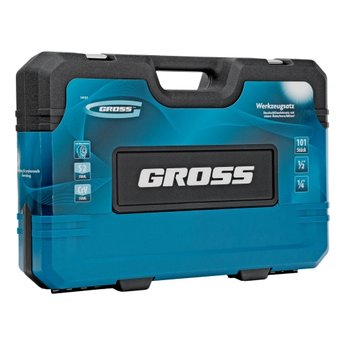 Набор инструментов, 1/4", 1/2", CrV, 120 зубьев, 101 предмет Gross по ценам производителя в Москве с доставкой по всей России