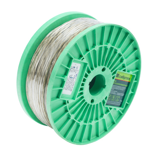 Трос металлополимерный прозрачный ПР-4.0, толщина 4.0 мм, катушка 100 метров Сибртех по ценам производителя в Москве с доставкой по всей России