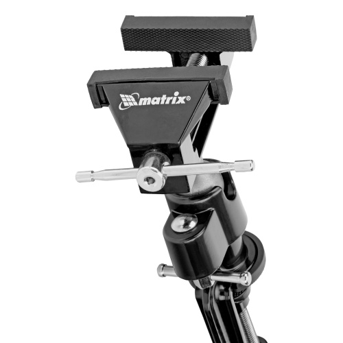 Тиски настольные, многофункциональные, сменная насадка, хомут для дрели, шарнирный механизм, 70 мм Matrix по ценам производителя в Москве с доставкой по всей России