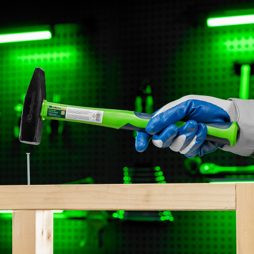 Молоток слесарный, 600 г, фибергласовая обрезиненная рукоятка Сибртех по ценам производителя в Москве с доставкой по всей России