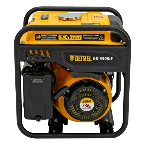 Генератор инверторный GK-5500iF, 5,5 кВт, 230 В, ручной старт DENZEL по ценам производителя в Москве с доставкой по всей России