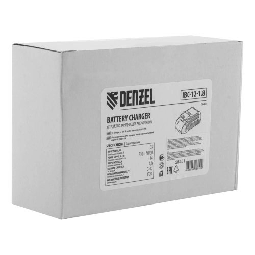 Устройство зарядное для аккумуляторов IBC-12-1.8, Li-Ion, 12 В, 1.8 А Denzel по ценам производителя в Москве с доставкой по всей России